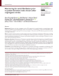 Cover page: Monitoring for atrial fibrillation prior to patent foramen ovale closure after cryptogenic stroke