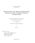 Cover page: Integrated True Time Delays and Optical Beam Forming Networks for Wideband Wireless Communications