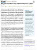 Cover page: Emergency department visits respond nonlinearly to wildfire smoke.