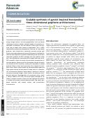 Cover page: Scalable synthesis of gyroid-inspired freestanding three-dimensional graphene architectures