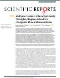 Cover page: Multiple stressors interact primarily through antagonism to drive changes in the coral microbiome