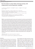 Cover page: Bayesian analysis of energy balance data from growing cattle using parametric and non-parametric modelling