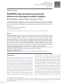 Cover page: PyDREAM: high-dimensional parameter inference for biological models in python