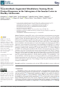 Cover page: Neurofeedback-Augmented Mindfulness Training Elicits Distinct Responses in the Subregions of the Insular Cortex in Healthy Adolescents.