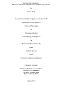 Cover page: Incorporating Immigrants: Theatrical Aid Work and the Politics of Witnessing in France