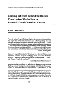 Cover page: Coming out from behind the Rocks: Constructs of the Indian in Recent U.S and Canadian Cinema