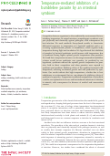 Cover page: Temperature-mediated inhibition of a bumblebee parasite by an intestinal symbiont.