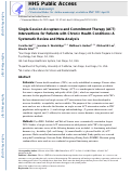 Cover page: Single-session acceptance and commitment therapy (ACT) interventions for patients with chronic health conditions: A systematic review and meta-analysis