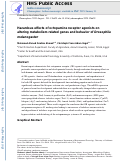 Cover page: Hazardous effects of octopamine receptor agonists on altering metabolism-related genes and behavior of Drosophila melanogaster