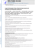 Cover page: Large posttraumatic stress disorder improvement and antidepressant medication adherence