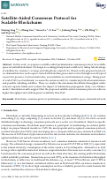 Cover page: Satellite-Aided Consensus Protocol for Scalable Blockchains