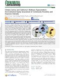 Cover page: Climate Justice and California’s Methane Superemitters: Environmental Equity Assessment of Community Proximity and Exposure Intensity