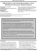 Cover page: Difficult Delivery and Neonatal Resuscitation: A Novel Simulation for Emergency Medicine Residents