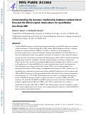 Cover page: Understanding the dynamic relationship between cerebral blood flow and the BOLD signal: Implications for quantitative functional MRI