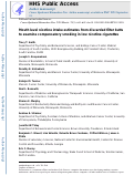 Cover page: Mouth-Level Nicotine Intake Estimates from Discarded Filter Butts to Examine Compensatory Smoking in Low Nicotine Cigarettes.