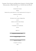 Cover page: Computer Vision System and Experiment Design for Parabolic Flight Demonstration of Hard Disk Drives as CubeSat Reaction Wheels