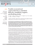 Cover page: Possible unconventional superconductivity in substituted BaFe2As2 revealed by magnetic pair-breaking studies