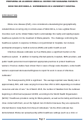 Cover page: Preparing an Academic Medical Center to Manage Patients Infected With Ebola: Experiences of a University Hospital