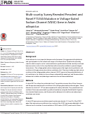 Cover page: Multi-country Survey Revealed Prevalent and Novel F1534S Mutation in Voltage-Gated Sodium Channel (VGSC) Gene in Aedes albopictus