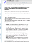 Cover page: Characterizing Alcohol‐Related Neurodevelopmental Disorder: Prenatal Alcohol Exposure and the Spectrum of Outcomes