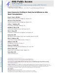 Cover page: Gene expression profiling to study racial differences after heart transplantation