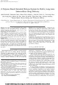 Cover page: A Polymer-Based Extended Release System for Stable, Long-term Intracochlear Drug Delivery