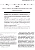 Cover page: Anxiety and Depression in Ethnic Minorities with Chronic Heart Failure