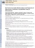 Cover page: Risk factors associated with the incidence and progression of mitral annulus calcification: The multi-ethnic study of atherosclerosis