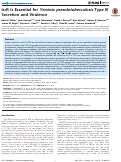 Cover page: IscR Is Essential for Yersinia pseudotuberculosis Type III Secretion and Virulence