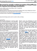 Cover page: Document by example: resident perception of SmartPhrases for inpatient dermatology consultations