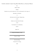 Cover page: CubeSat Attitude Control Using Hard Disk Drives as Reaction Wheels