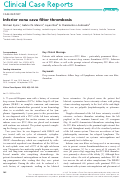 Cover page: Inferior vena cava filter thrombosis