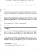 Cover page: Implicit shock tracking for unsteady flows by the method of lines