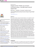 Cover page: Impacts of the 1918 flu on survivors nutritional status: A double quasi-natural experiment.