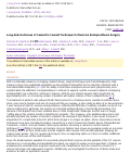 Cover page: Long-term outcomes of cement in cement technique for revision endoprosthesis surgery.