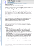 Cover page: Cirrhotic cardiomyopathy: Appraisal of the original and revised criteria in predicting posttransplant cardiac outcomes.