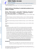 Cover page: Rapid continuous 3D printing of customizable peripheral nerve guidance conduits