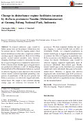 Cover page: Change in disturbance regime facilitates invasion by Bellucia pentamera Naudin (Melastomataceae) at Gunung Palung National Park, Indonesia