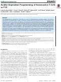 Cover page: Avidity-dependent programming of autoreactive T cells in T1D.