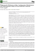 Cover page: Exploring the Wilderness within: An Integrative Metabolomics and Transcriptomics Study on Near-Wild and Colonized Aedes aegypti.