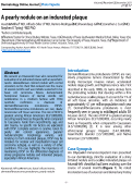 Cover page: A pearly nodule on an indurated plaque