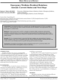 Cover page: Emergency Medicine Resident Rotations Abroad: Current Status and Next Steps