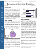 Cover page of Outsourcing Southern California Information Sheet