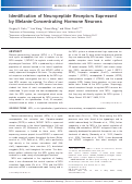 Cover page: Identification of Neuropeptide Receptors Expressed by Melanin-Concentrating Hormone Neurons