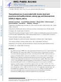 Cover page: Transactional Sex Is Associated with Income Level and Psychosocial Health Problems among Gay and Bisexual Men (GBM) in Nigeria, Africa