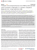 Cover page: Computer extracted gland features from H&amp;E predicts prostate cancer recurrence comparably to a genomic companion diagnostic test: a large multi-site study