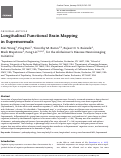 Cover page: Longitudinal Functional Brain Mapping in Supernormals.