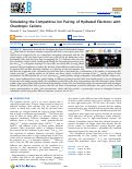 Cover page: Simulating the Competitive Ion Pairing of Hydrated Electrons with Chaotropic Cations.