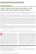 Cover page: Heart Failure, Atrioventricular Block, and Ventricular Tachycardia in Sarcoidosis