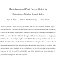 Cover page: Multi-dimensional Point Process Models for Evaluating a Wildfire Hazard Index